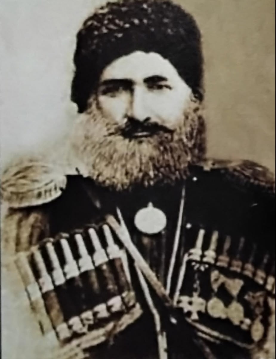 ОТВАЖНЫЙ ОСЕТИНСКИЙ ВОИН, ГЕОРГИЕВСКИЙ КАВАЛЕР БАРЕГ КОРНАЕВ. Картинка взята из открытых источников интернета.