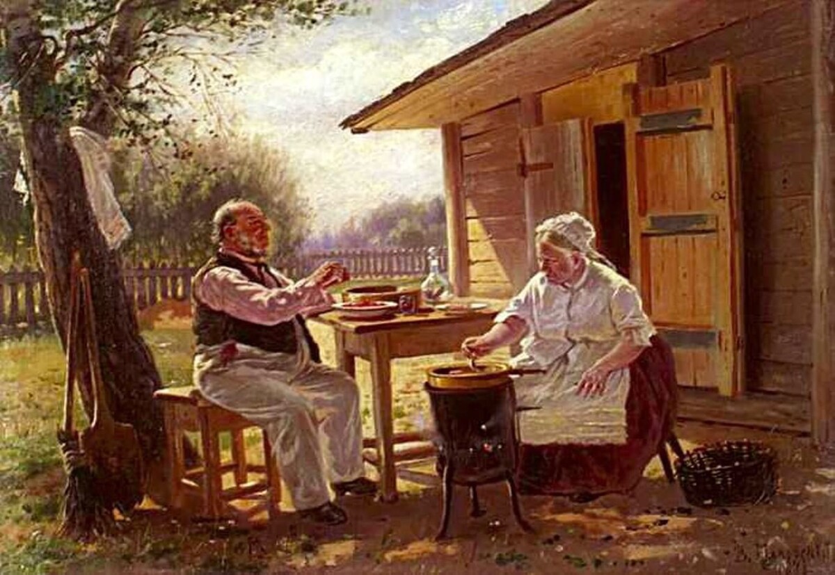 Маковский В. Е. Варят варенье. 1876г.