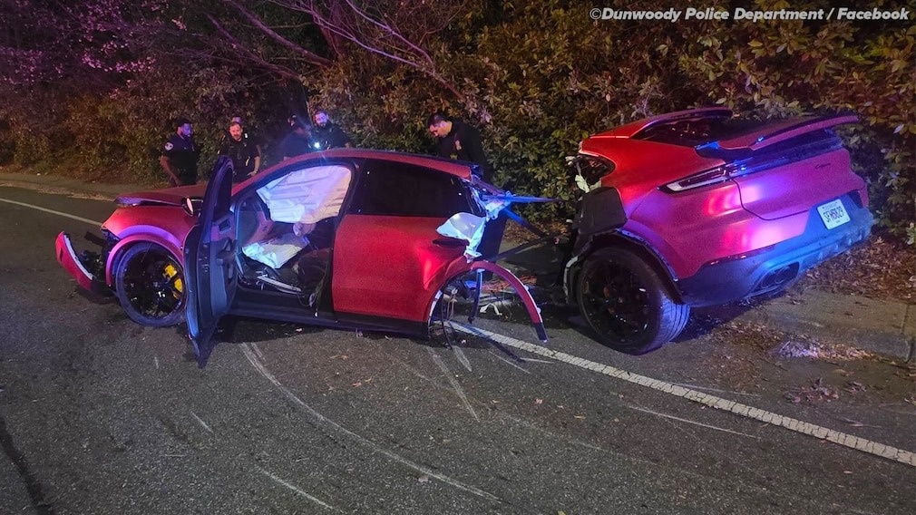 Porsche Cayenne Coupe не повезло в отличие от его горе-водителя