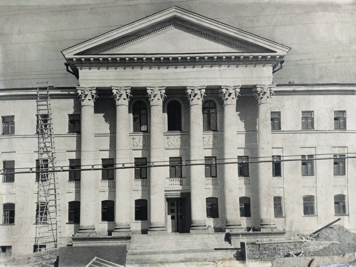 Август 1955 года. Строительство 