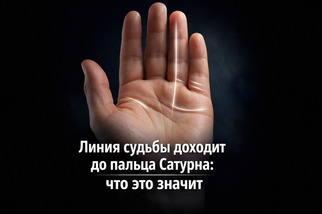    Изображение линии судьбы и пальца Сатурна admin