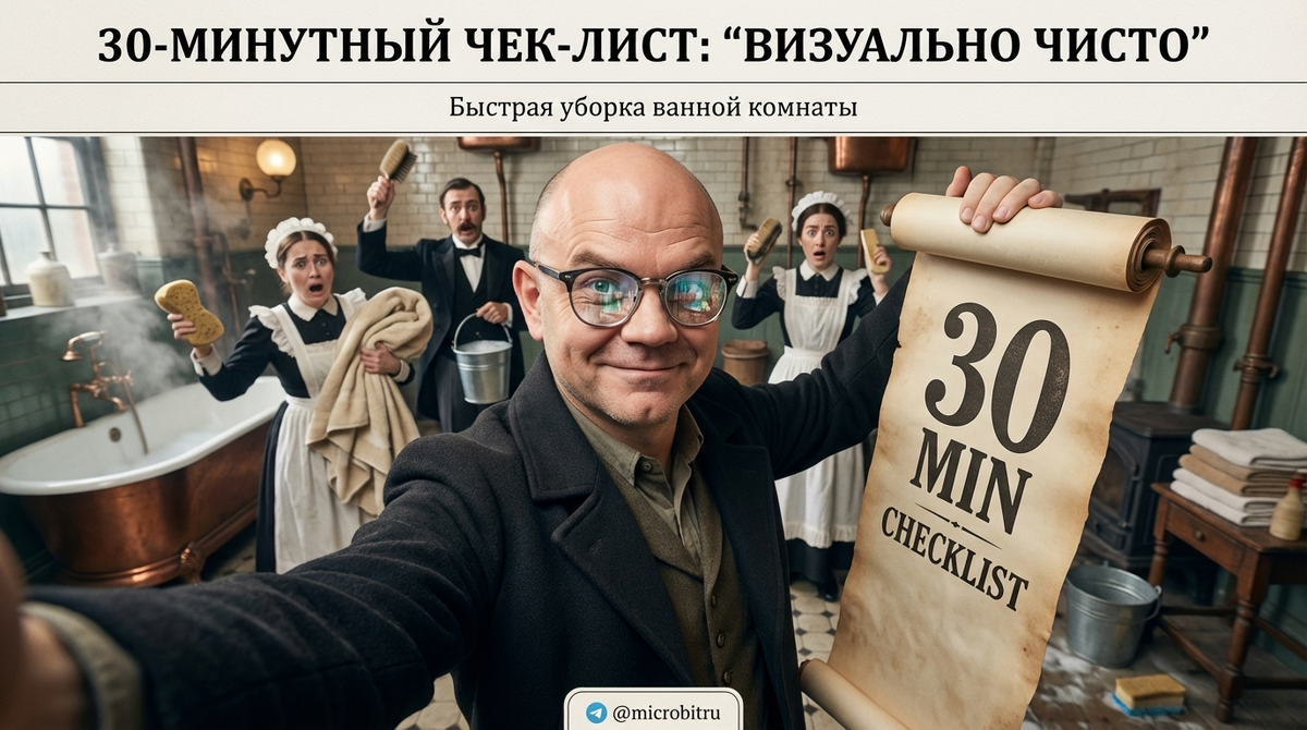    Уборка санузла всего за 30 минут? С помощью этого чек-листа это реально! as7