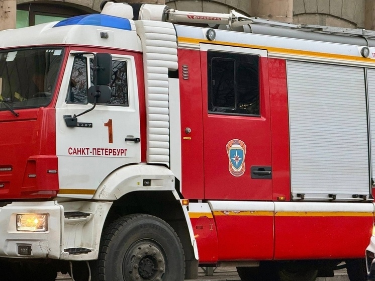     Менее чем через час возгорание потушили. Фото: архив МК в Питере