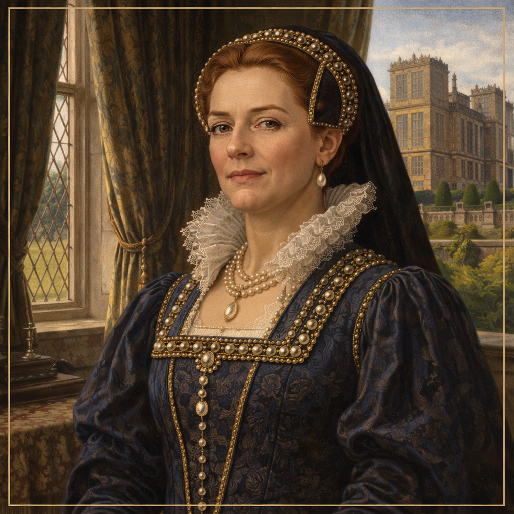 Бесс из Хардвика (Элизабет Хардвик). Создано ИИ