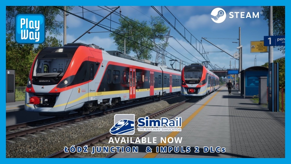 Дополнения "Łódź Railway Junction" и "Impuls 2" для игры SimRail - The Railway Simulator!