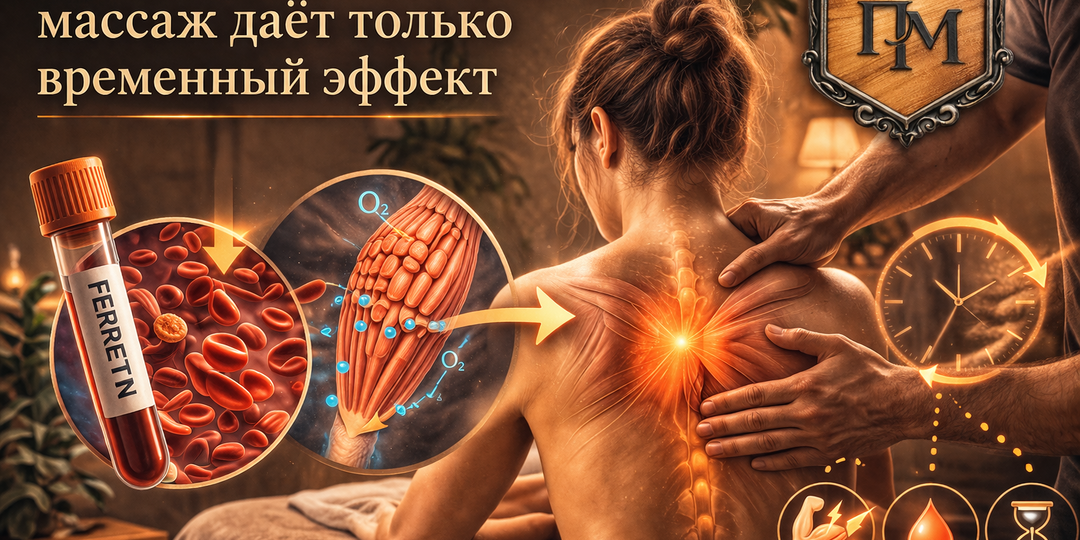 Почему при низком ферритине массаж даёт только временный эффект