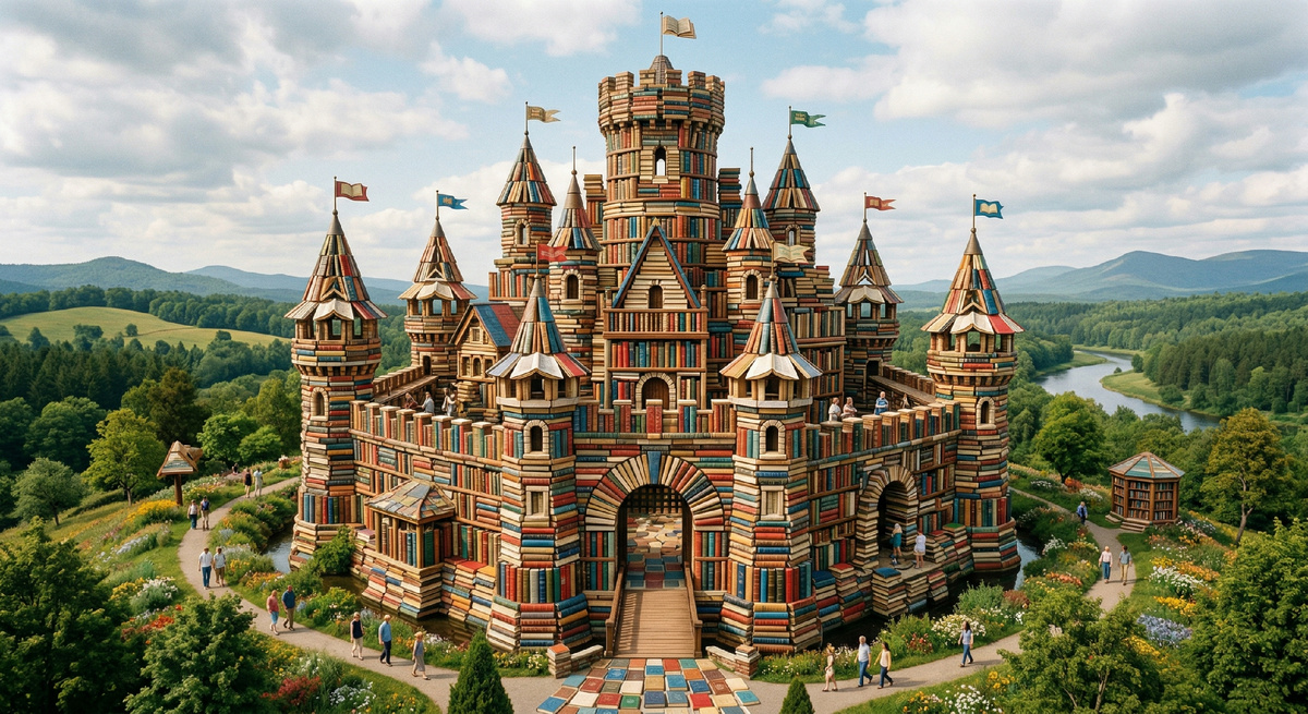 Замок из книг. Gemini