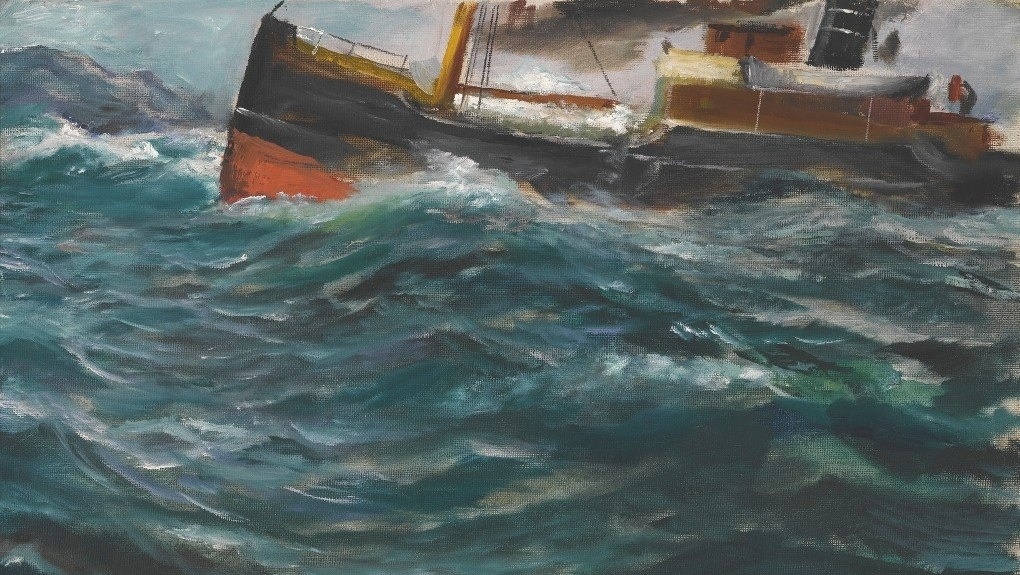     Кристиан Крог. Корабль в бурном море (фрагмент)   
undefined