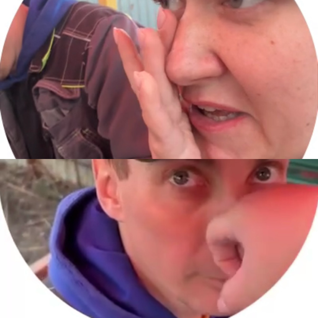 Быкова тягает Гришку занос. 