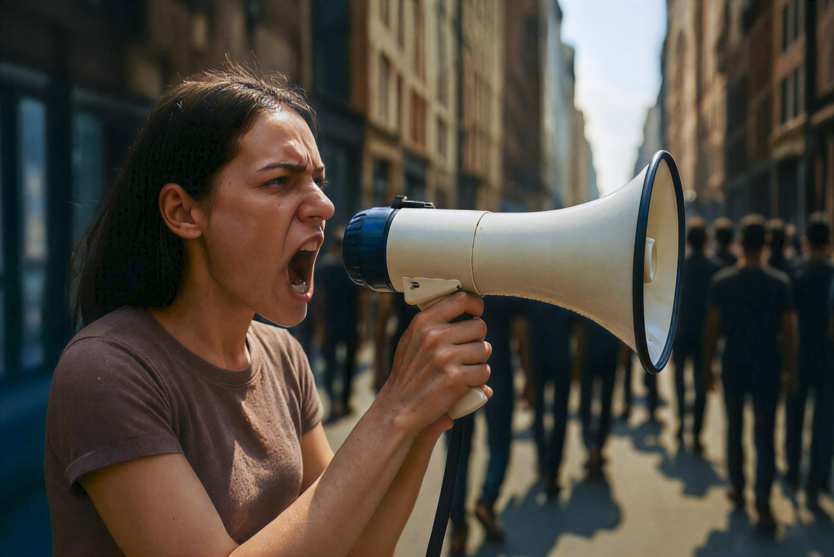 Люди требовали снятия ограничительных мер в отношении России.  Фото: Изображение сгенерировано с помощью ИИ / Маргарита Неклюдова