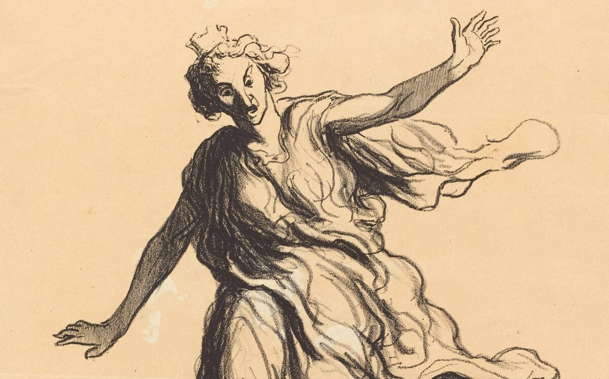     Оноре Домье. Европа на бомбе (фрагмент). XIX век