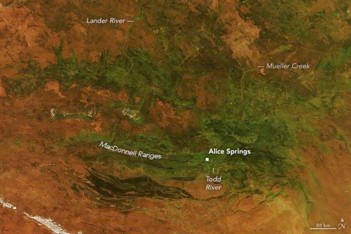    Спутниковый снимок от 10 марта 2026 года / © Terra-MODIS / NASA