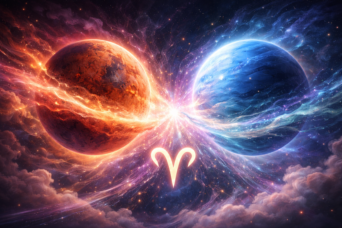 Марс соединение Нептун в Овне