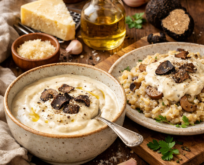 Соус Маскарпоне с трюфелем — сливочный соус с изысканным ароматом к ризотто