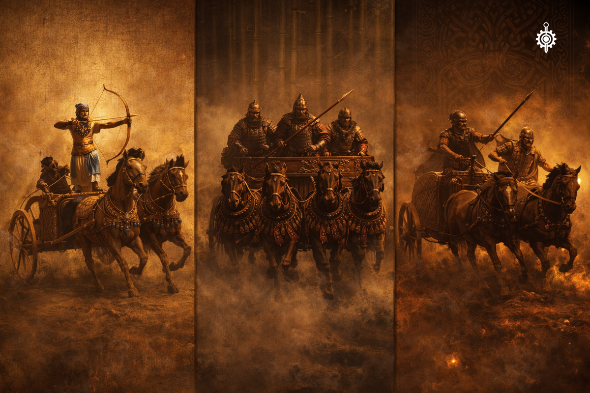 Она была не просто повозкой. Она была системой. И каждая цивилизация собирала эту систему по-своему.