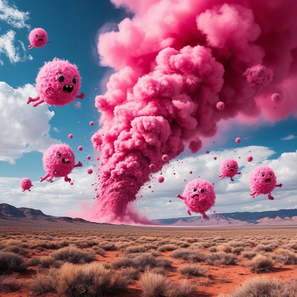 Это раминчики в торнадо летят.