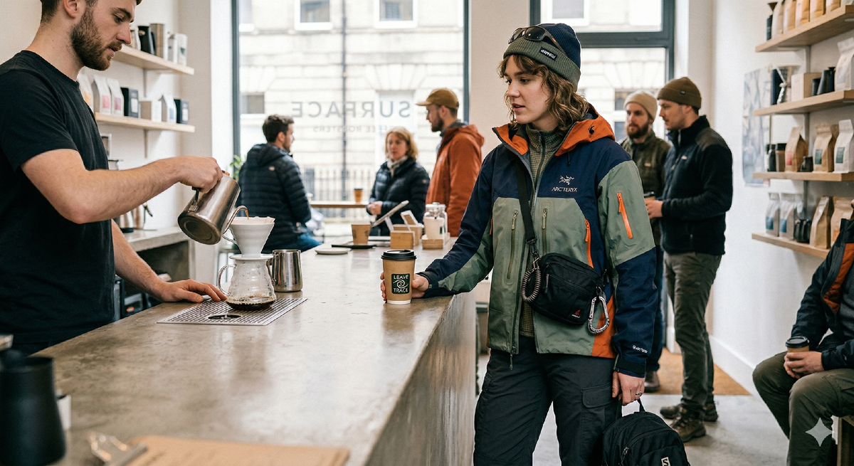 Это она не на Медео собралась, просто модная. Сгенерировано