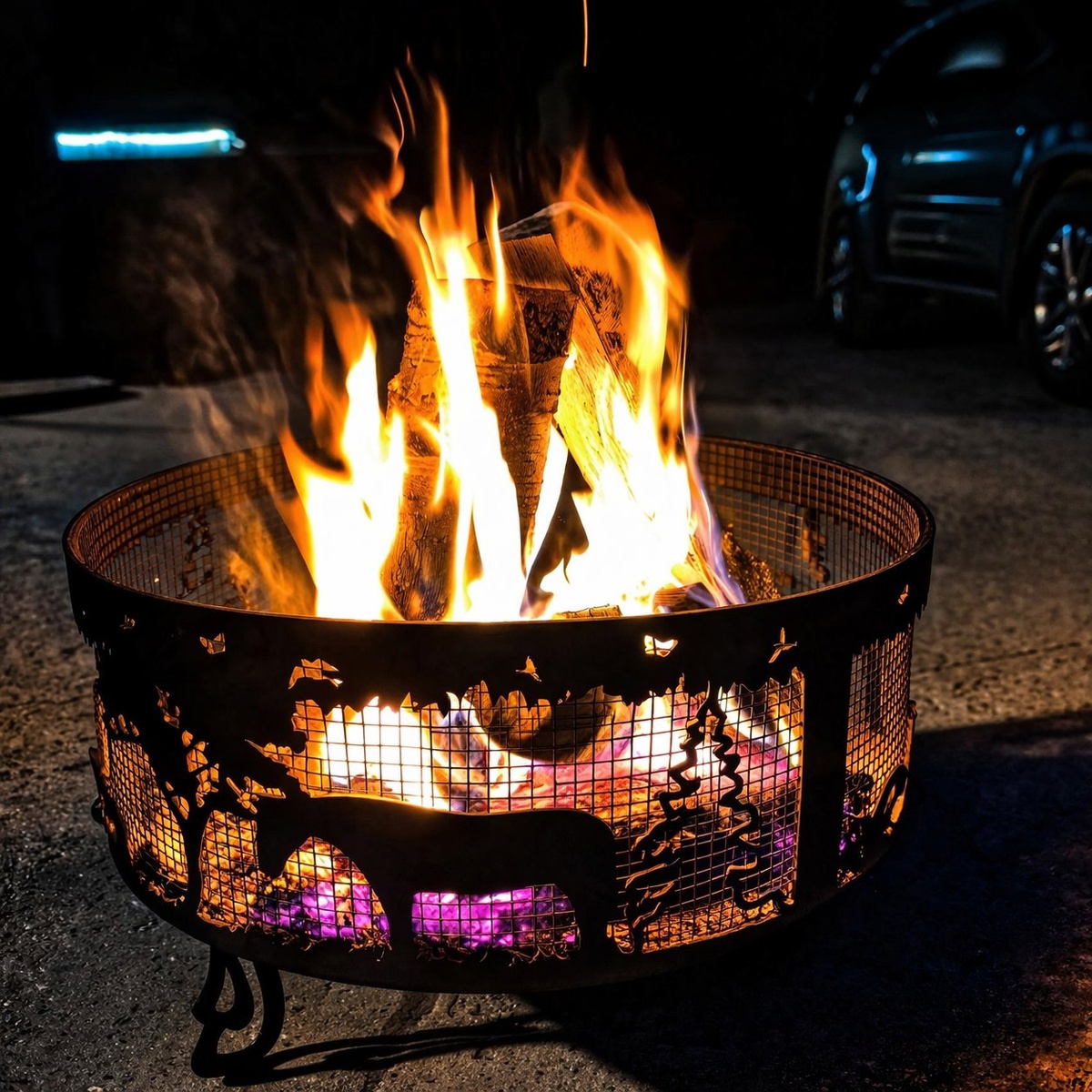 Много раз ее (костровую чашу) показывала. Но на огонь можно смотреть вечно. 😀