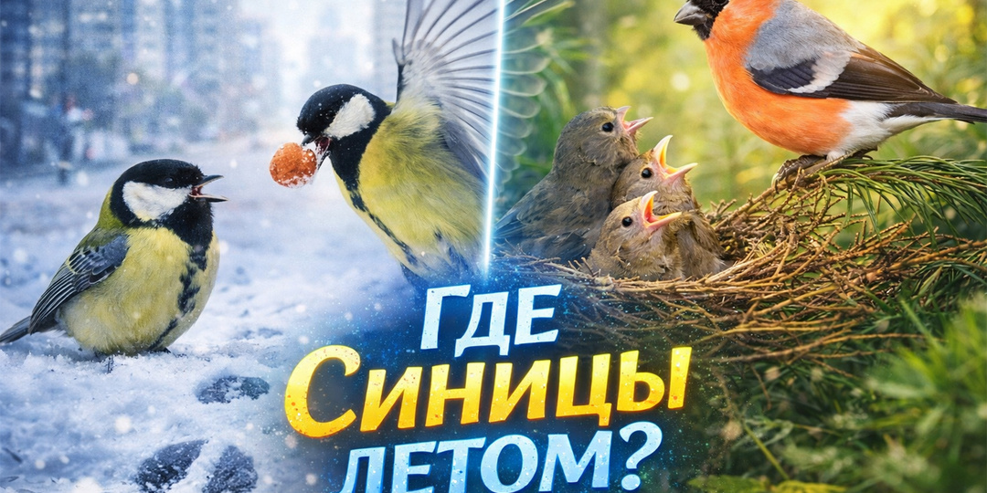 Куда на самом деле улетают синицы из города летом?
