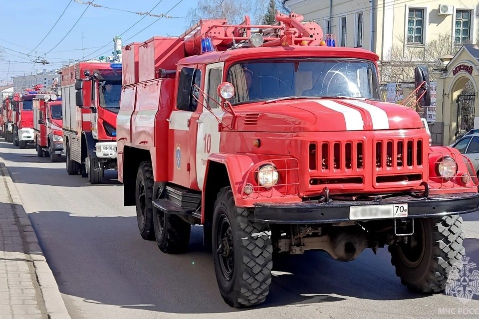    Пострадавших нет. Фото: пресс-служба МЧС России по Томской области