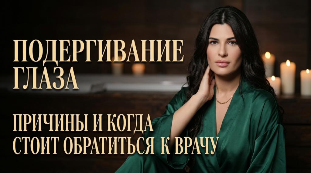    Изучите основные причины подергивания глаза и узнайте, когда стоит обратиться за медицинской помощью. Татьяна Костова