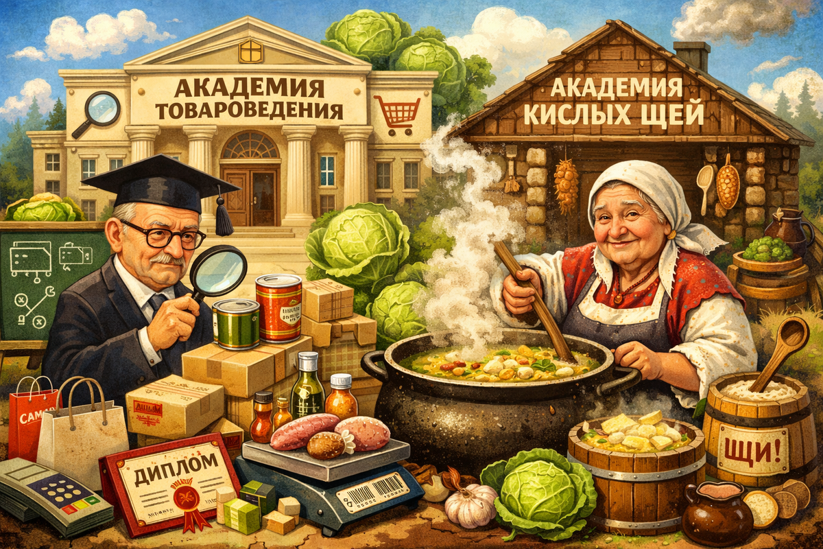 Академия товароведения – это аналог академии кислых щей ?