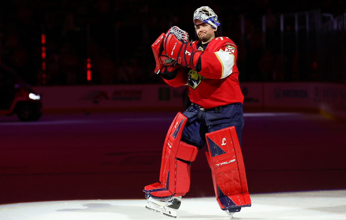    Голкипер "Флориды" Сергей Бобровский  Megan Briggs/Getty Images
