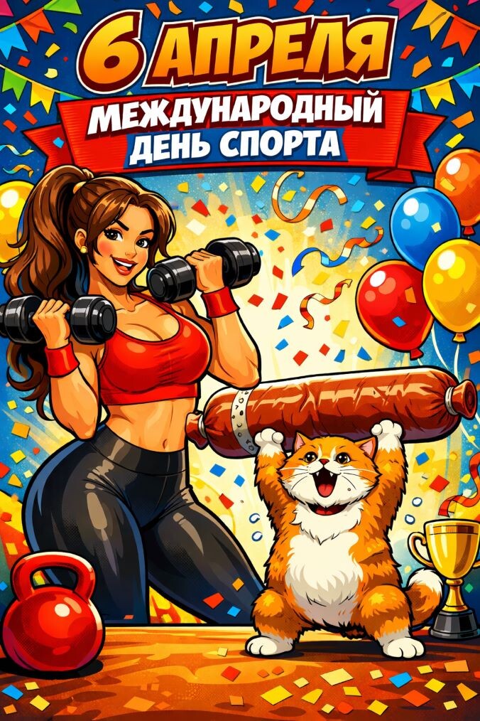 6 апреля - Международный день спорта! podarokplus.ru