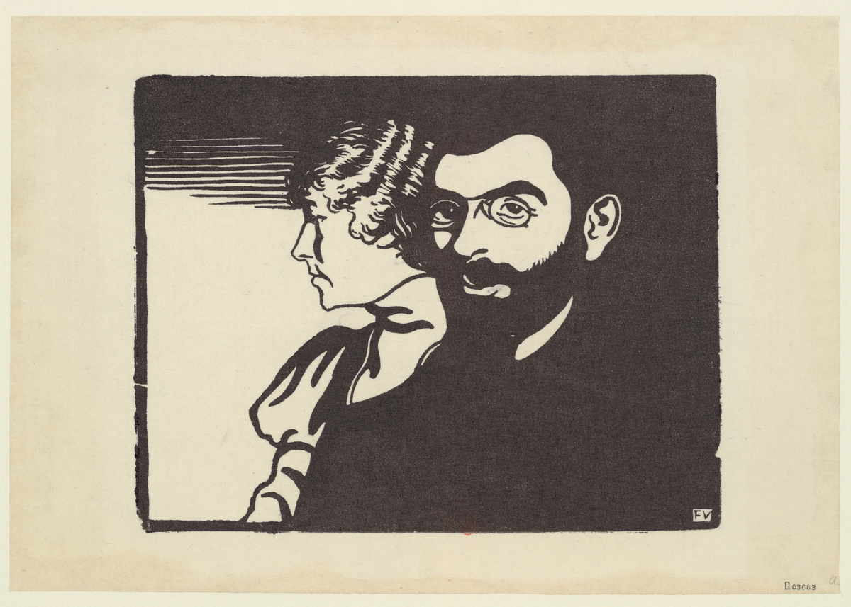 Феликс Валлоттон. Могенс Баллин со своей женой. 1920-е