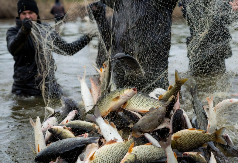 Какую рыбу браконьеры ловят сетями в апреле?