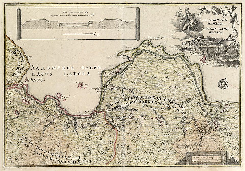 1731, 5 апреля (25 марта по старому стилю): Завершено строительство Ладожского канала.
