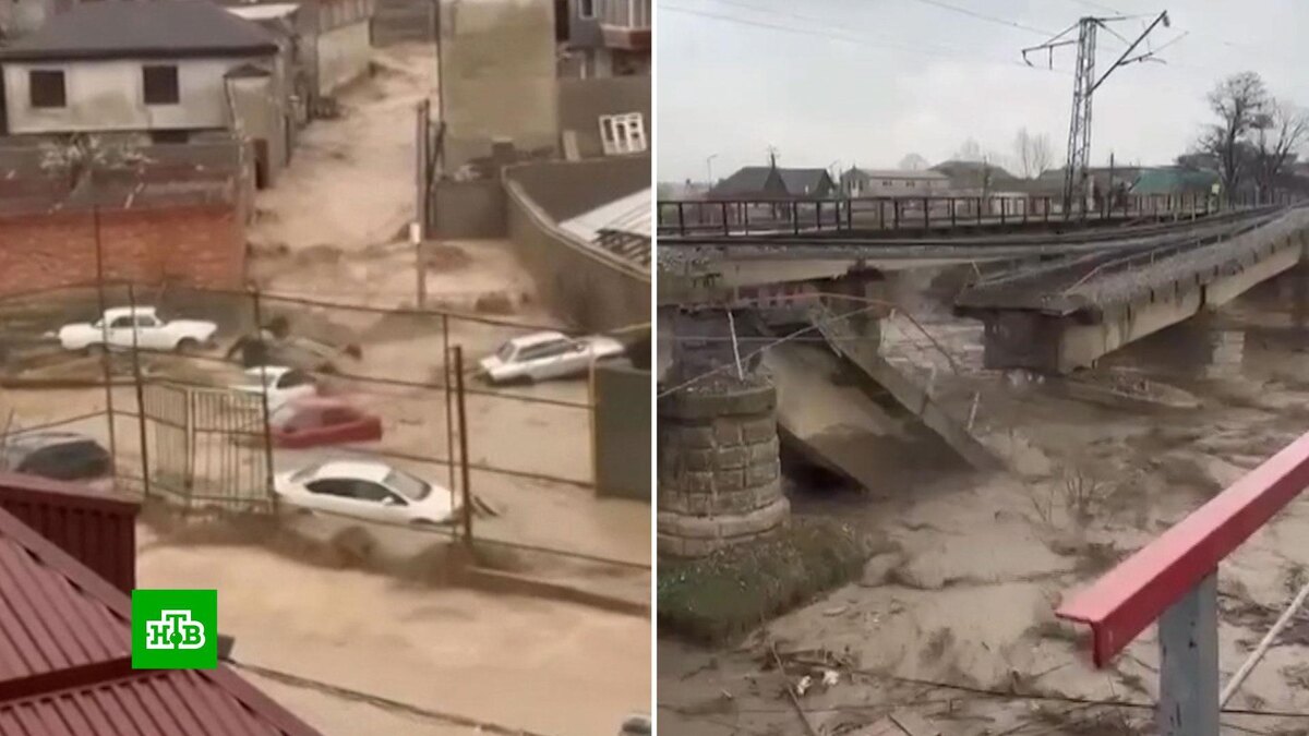    Дома под водой по самые крыши: Дагестан пережил сильнейшее за 107 лет наводнение