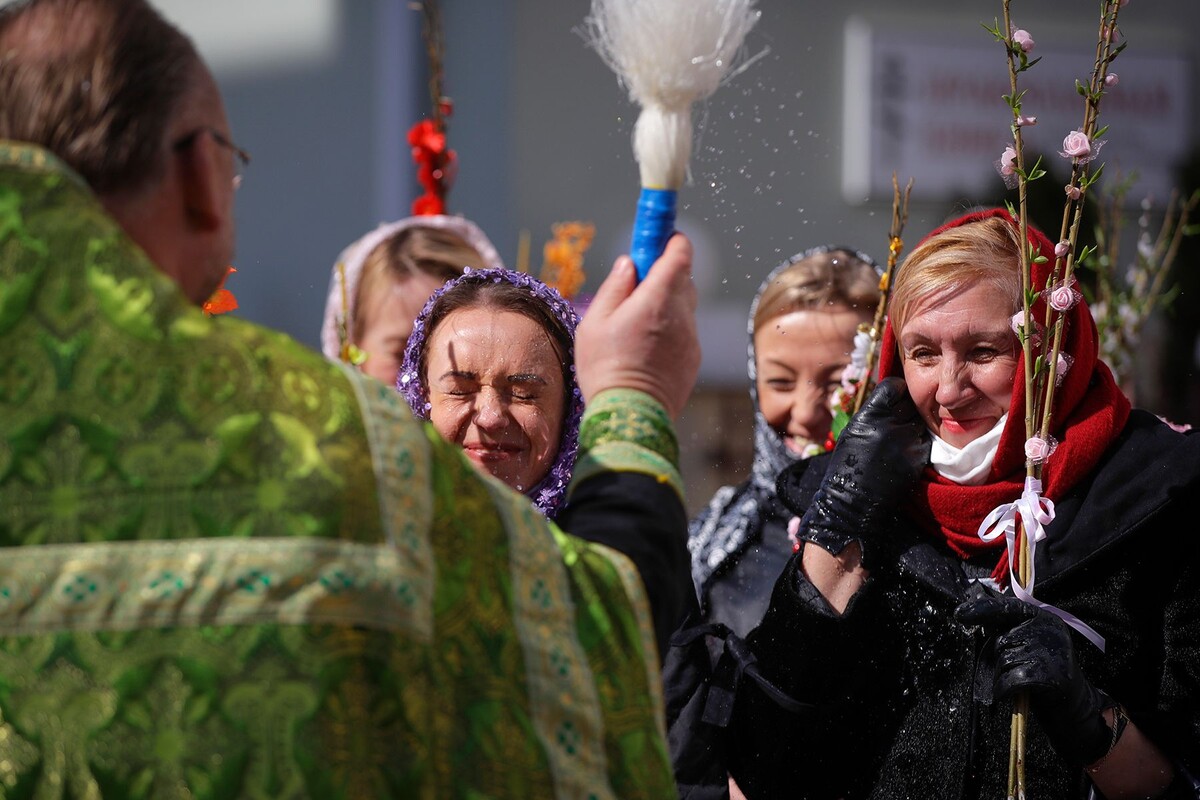  Празднование православного Вербного воскресенья в Новогрудке. Архивное фото. © AP / TASS