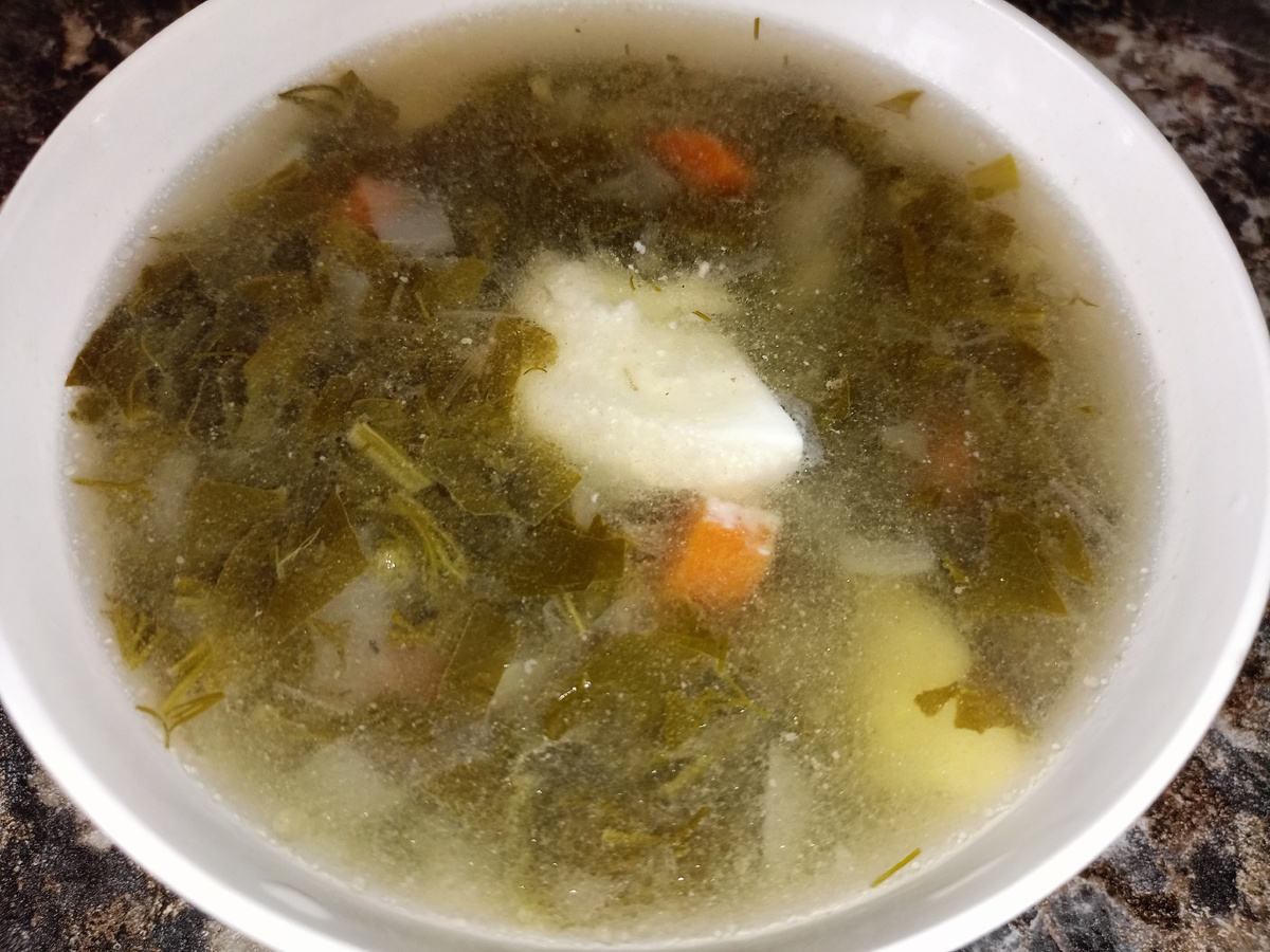 Из личного архива - Зелёный борщ, макро