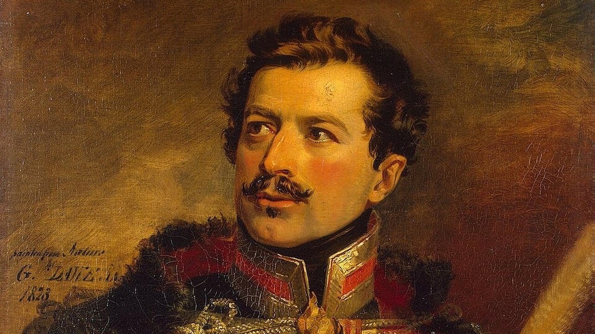    Фрагмент портрета Александра Никитича Сеславина работы Джорджа Доу, Военная галерея Зимнего Дворца.