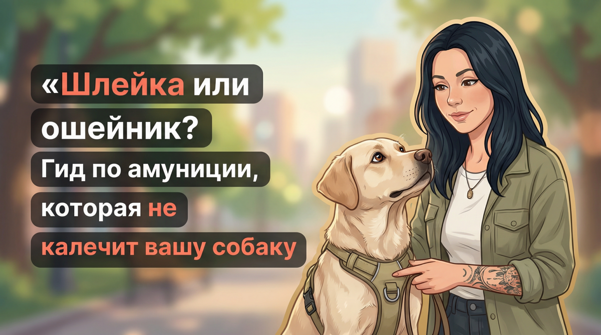    Гуманный гид по выбору между ошейником и шлейкой для собаки. Анна Марковская