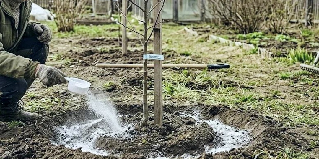 Первая подкормка для яблони в апреле! Яблок будет пропасть даже если в прошлом году было тоже было много!