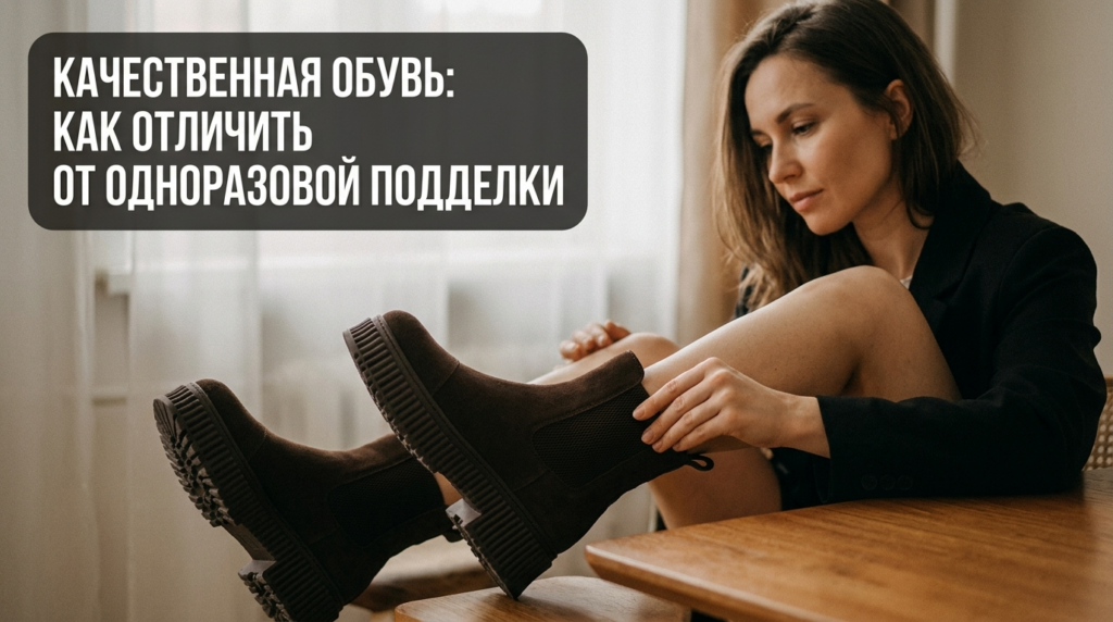   Главные визуальные признаки, по которым можно распознать хорошую обувь и избежать покупки дешевой копии. Носим Сутками