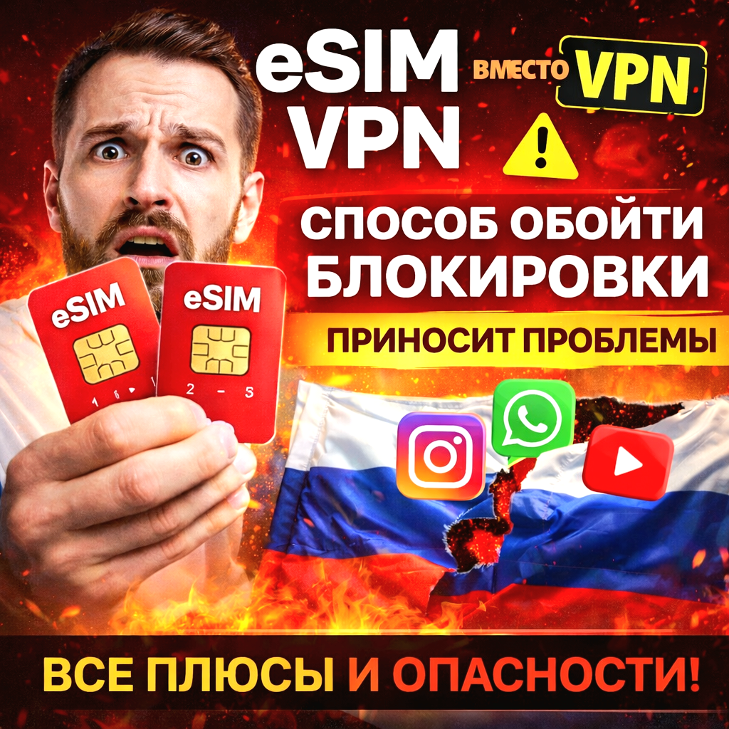 eSIM вместо VPN: как обойти блокировки в 2026 году — и почему это может обернуться проблемами?