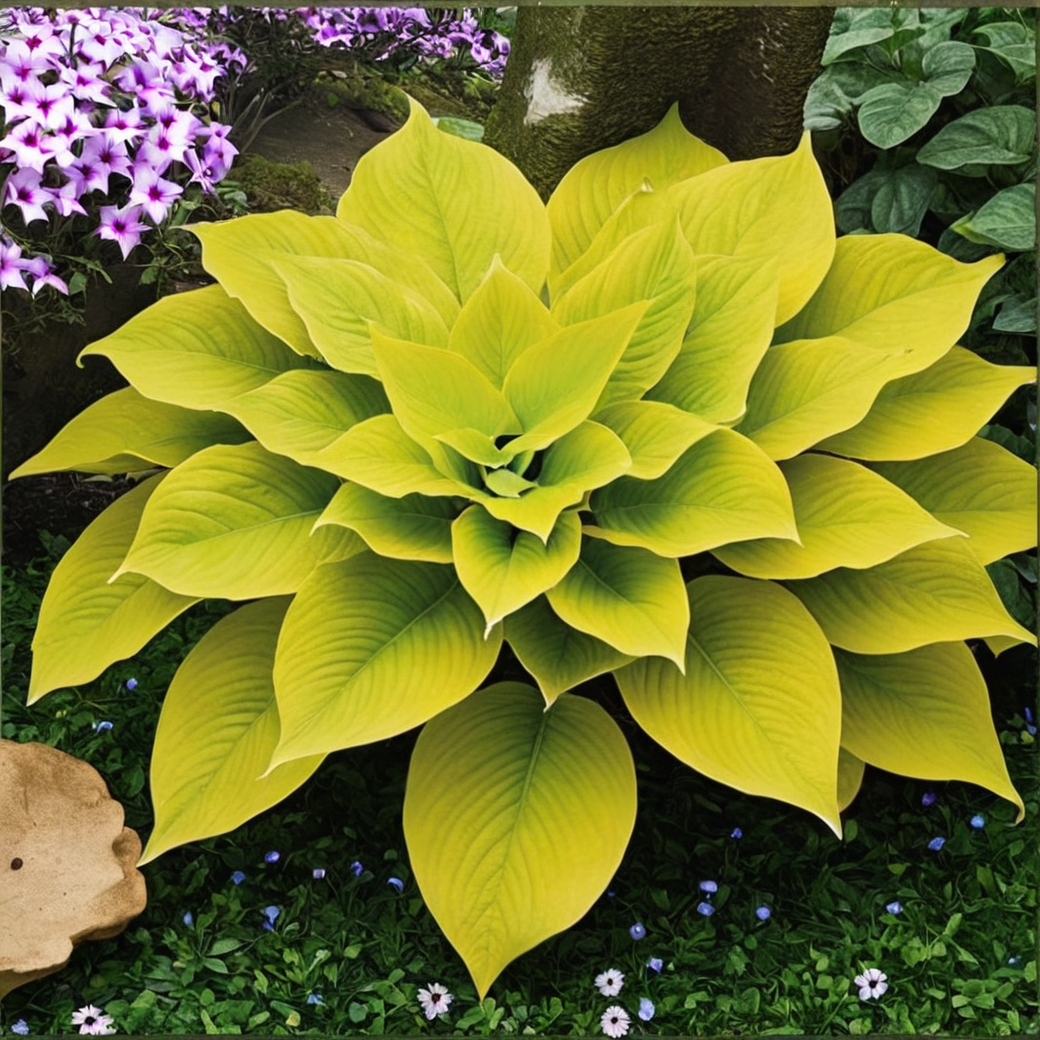 хосты хорошо растут в тени или полутени