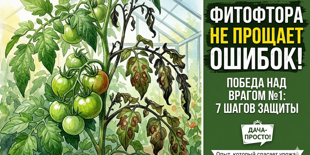 Фитофтора: тихий убийца вашего урожая. Как распознать, остановить и защитить томаты  🍅