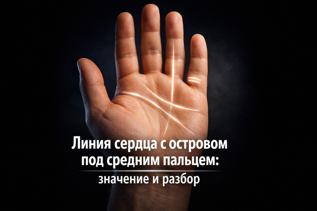    Исследование значения линии сердца с островом на ладони admin