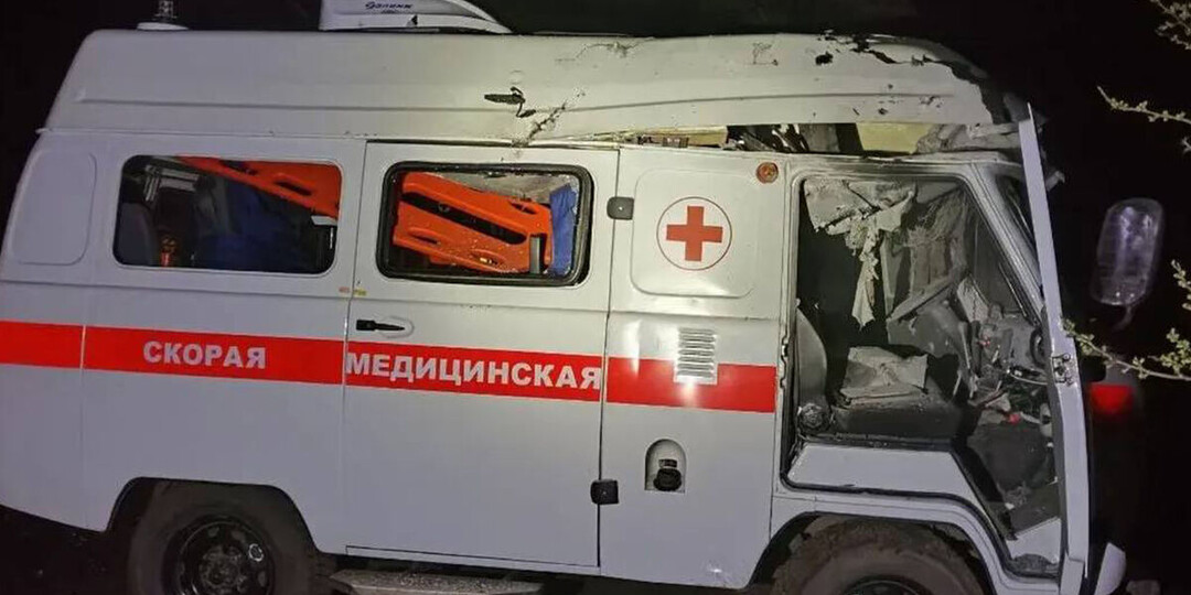В Запорожской области машина скорой помощи подверглась атаке беспилотника