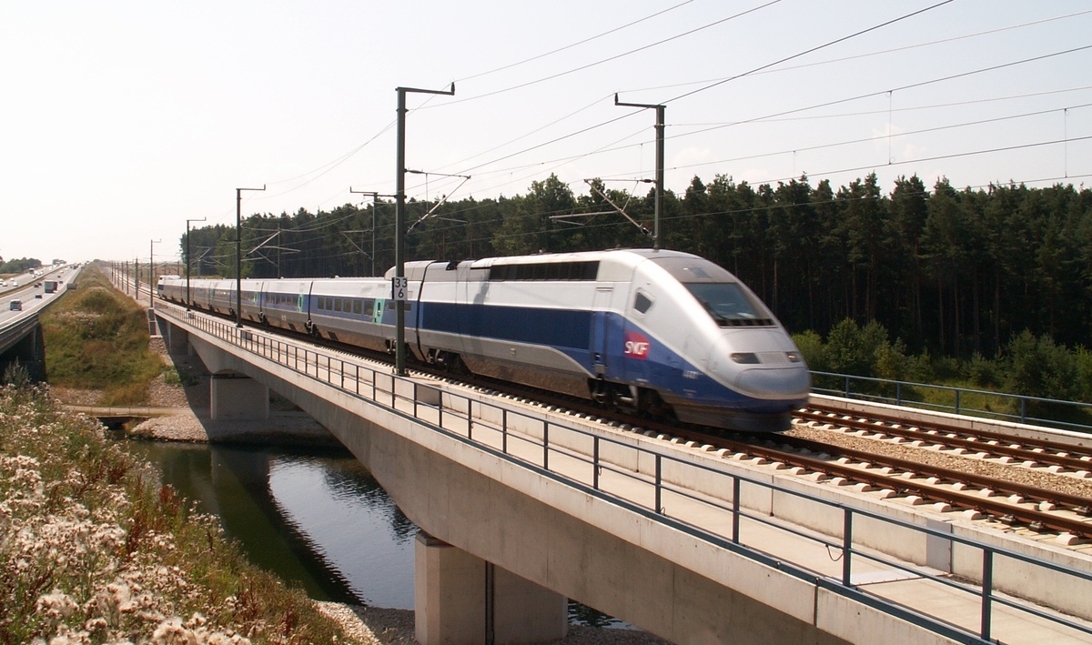TGV POS 4401. Германия, испытательная трасса Нюрнберг - Ингольштадт. Автор: bigbug21. Дата: 21 июля 2006 г.