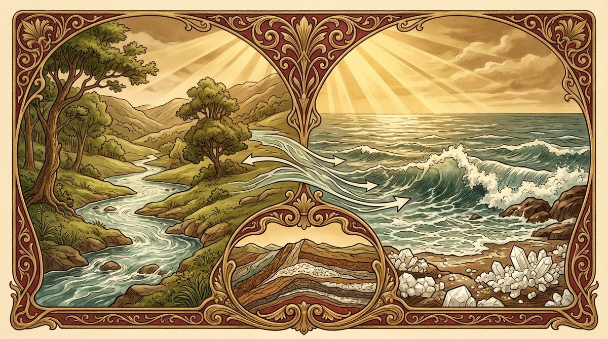 Реки несут соль в океан миллиарды лет - а испаряется только чистая вода