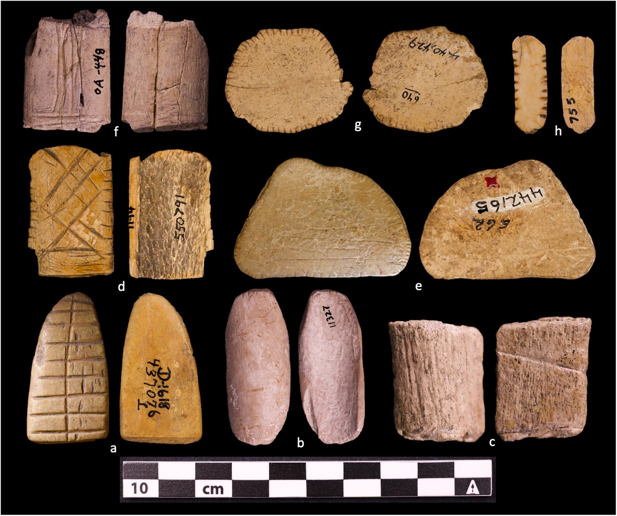 Вероятные доисторические игральные кости коренных американцев разных эпох.