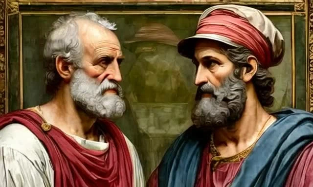 Платон и Аристотель.