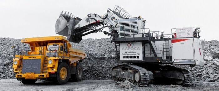 Добыча алмазной руды / фото: корпоративный сайт компании «АЛРОСА»