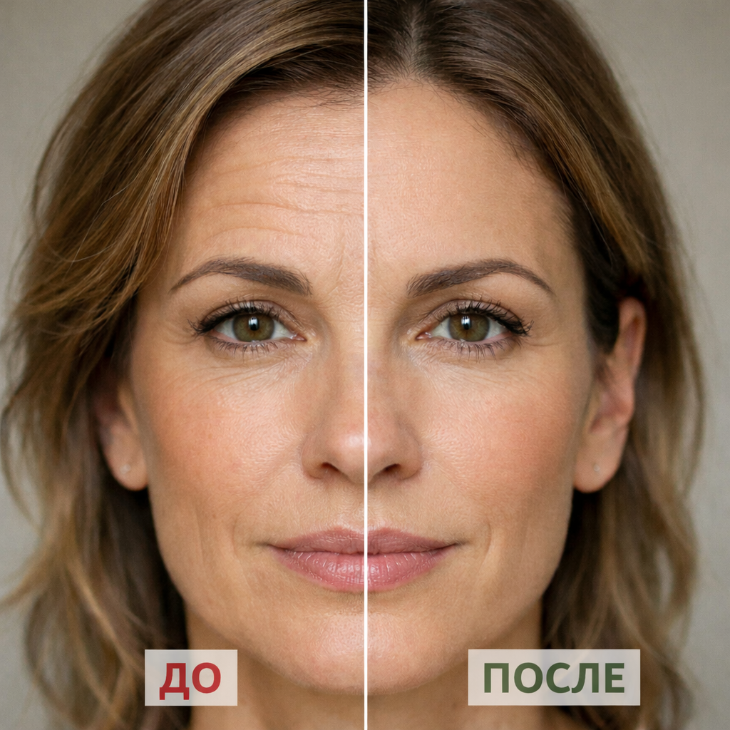 Горизонтальные морщины на лбу как причина декомпенсации лобной мышцы