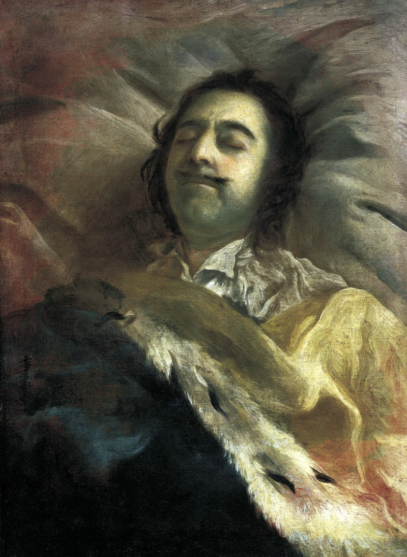 Петр I на смертном ложе, Никитин И. Н., 1725